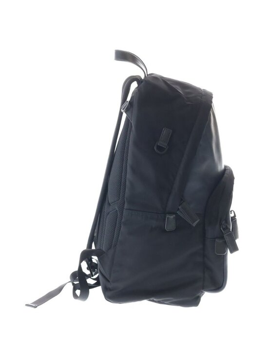 Prada Tessuto Backpack Bicolor Black Green Nylon Leather Silver